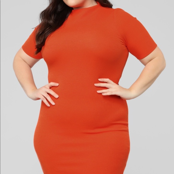 Orange mini dress - Picture 9 of 9